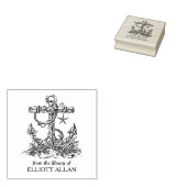  scheepsankerplaat rubberstempel (Gestempeld)