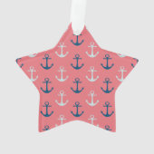 Scheepsankers op Roos Ornament (achterkant)