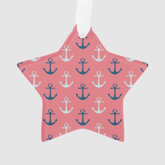 Scheepsankers op Roos Ornament (achterkant)