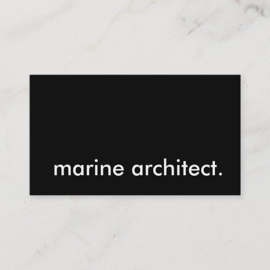 scheepsarchitect. visitekaartje (Voorkant)