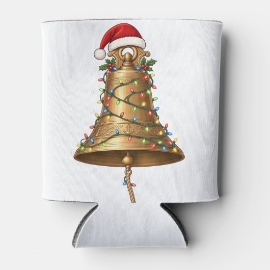 Scheepsbel Kerstman Hoed Kerstverlichting Nautilus Blikjeskoeler (Voorkant)
