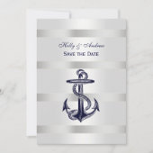 Scheepsblauw Anker Zilver Gewicht BG V Save the Da Kaart (Voorkant)