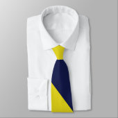 Scheepsblauw en maïsscheuren met diagonaal-stripe stropdas (Gebonden)