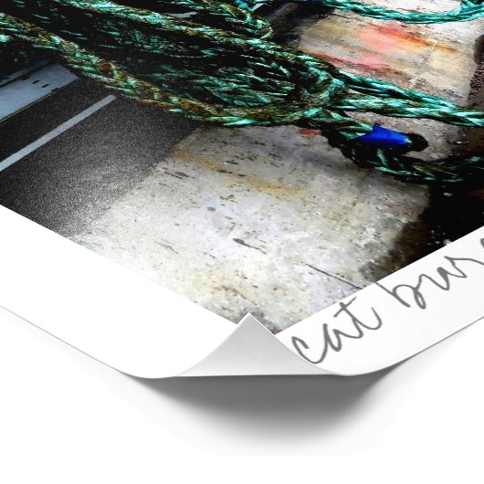 Scheepsboomstammen Foto Afdruk (Hoek)