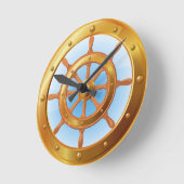 Scheepsboot jacht helm wandklok (Hoek)