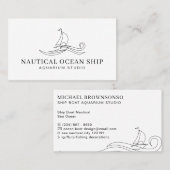 Scheepsboot Nautical Zee Ocean Contactkaartje (Voorkant / Achterkant)