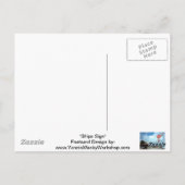 "Scheepsbordje" Briefkaart (Achterkant)