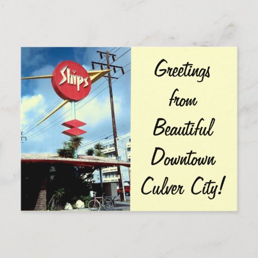 "Scheepsbordje" Briefkaart (Voorkant)