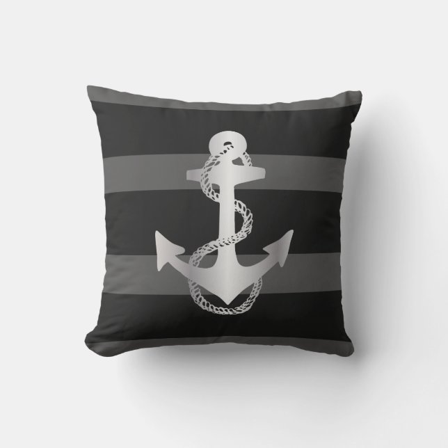 scheepsbouw STRIJEN MET ANKER | Buitenkussen (Voorkant)