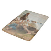 Scheepsbouwers (door Albert Edelfelt) Badmat (Gekanteld)