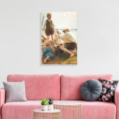 Scheepsbouwers (door Albert Edelfelt) Canvas Afdruk (Insitu (Woonkamer))