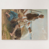 Scheepsbouwers (door Albert Edelfelt) Legpuzzel (Horizontaal)