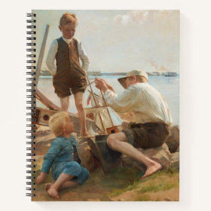 Scheepsbouwers (door Albert Edelfelt) Notitieboek