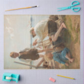 Scheepsbouwers (door Albert Edelfelt) Tissuepapier (Craft)