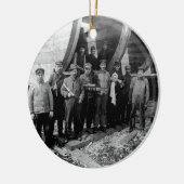 Scheepsbouwers in Marine City Michigan  Keramisch Ornament (Links)