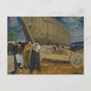 Scheepsbouwers - The Rope - George Bellows Briefkaart