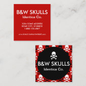 scheepsbouwkaart vierkante visitekaartje (Voorkant / Achterkant)