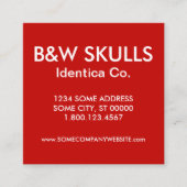 scheepsbouwkaart vierkante visitekaartje (Voorkant)