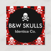 scheepsbouwkaart vierkante visitekaartje (Achterkant)