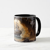 Scheepsbreuk door 3D-Mok Wrap Mok (Voorkant rechts)