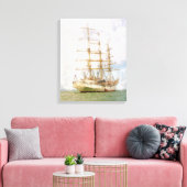 Scheepscanvasprint Canvas Afdruk (Insitu (Woonkamer))