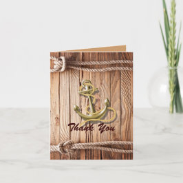 scheepsdok strandanker zeevaart bruiloft dank je bedankkaart