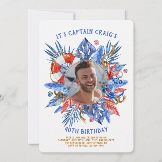 Scheepsfotografie Uitnodiging (Voorkant)