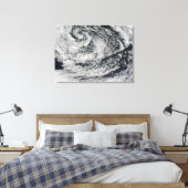 Scheepsgolfvormige golfwolken 2 canvas afdruk (Insitu (Slaapkamer))