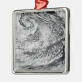 Scheepsgolfvormige golfwolken 2 metalen ornament (Links)