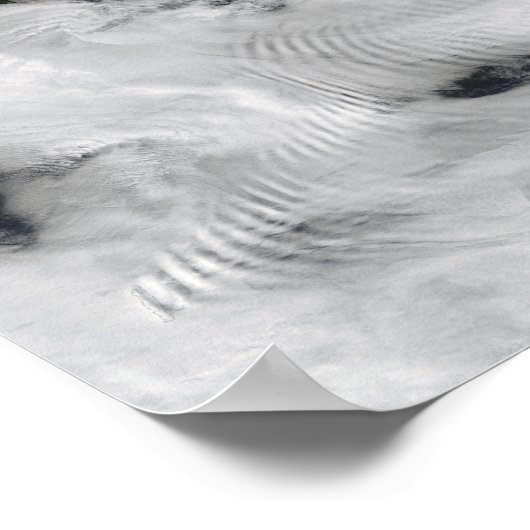 Scheepsgolfvormige golfwolken 2 poster (Hoek)