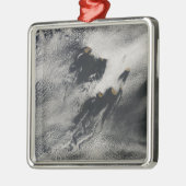 Scheepsgolfvormige golfwolken en wolkenvorken metalen ornament (Links)