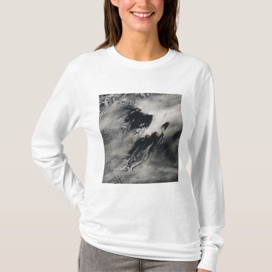Scheepsgolfvormige golfwolken en wolkenvorken t-shirt (Voorkant)