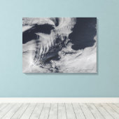 Scheepsgolfvormige wolken in de Zuid-Indische Oce Canvas Afdruk (Insitu (Houten vloer))