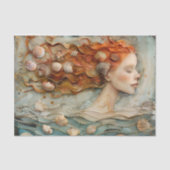 SCHEEPSHELL SIRENE DECOUPAGE TISSUEPAPIER (Voorkant)