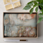 SCHEEPSHELL SIRENE DECOUPAGE TISSUEPAPIER (Geschenk)