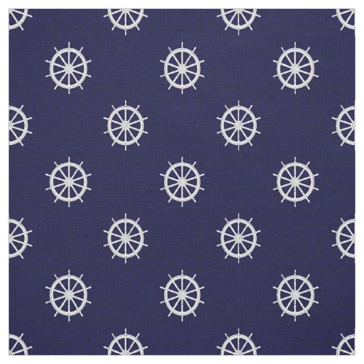 Scheepshelm nautische stof (Swatch)