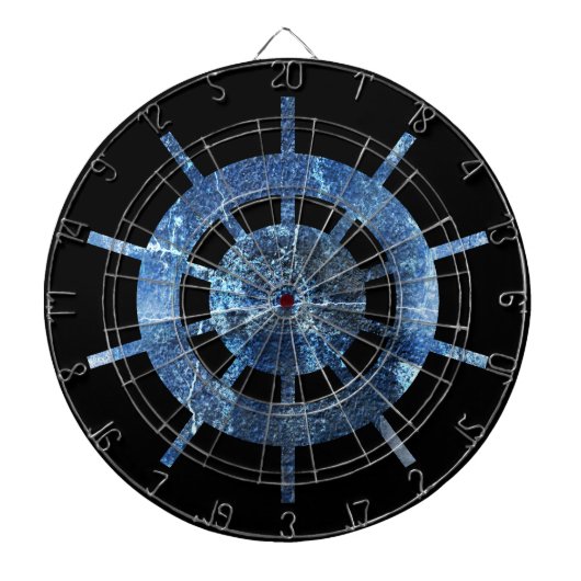 Scheepshelm Rust Metal Dartbord (Voorkant)