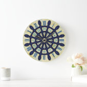 Scheepshelmwoudblauw Nautical Sailor Old Map Grote Klok (Huis)