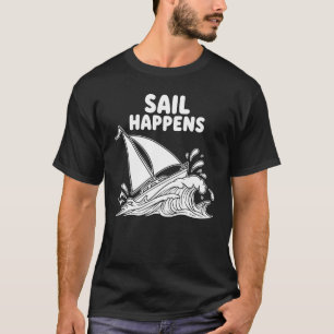 Scheepshumor "Zeilen Gebeurt" T-shirt