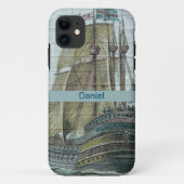  scheepsillustratie zeilthema Case-Mate iPhone case (Achterkant)