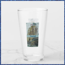  scheepsillustratie zeilthema glas