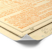 Scheepskaart voor de  Grote Meren (1894) Poster (Hoek)