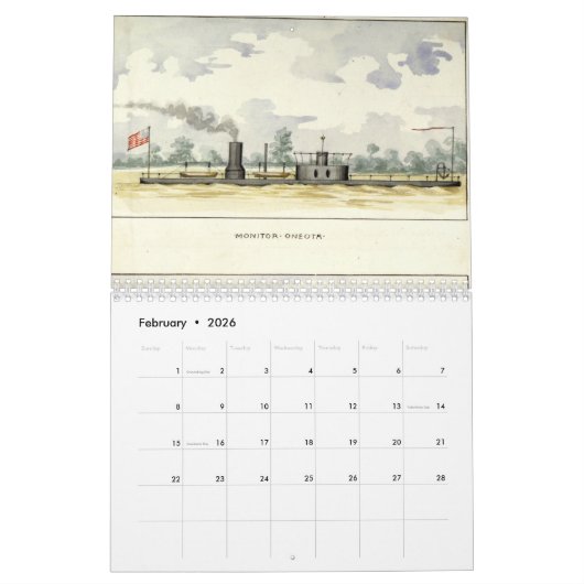 Scheepskalender Burgeroorlog Kalender (Feb 2026)