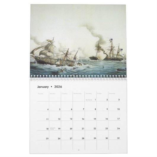 Scheepskalender Burgeroorlog Kalender (Jan 2026)