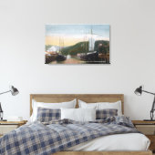 Scheepsladingslumber Canvas Afdruk (Insitu (Slaapkamer))