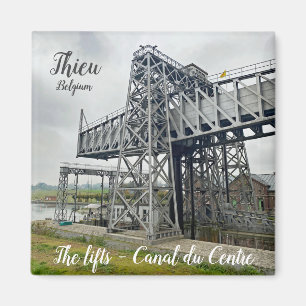 Scheepslift van Thieu in België Magneet