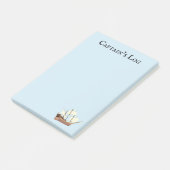 Scheepslogboek kapitein post-it® notes (Schuin)