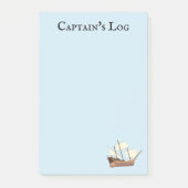 Scheepslogboek kapitein post-it® notes (Voorkant)