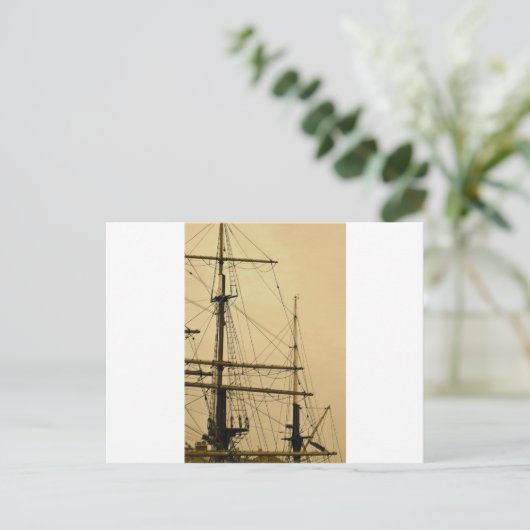 Scheepsmast Briefkaart (Staand voorkant)