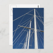 Scheepsmasten en oplopend Briefkaart (Voorkant / Achterkant)